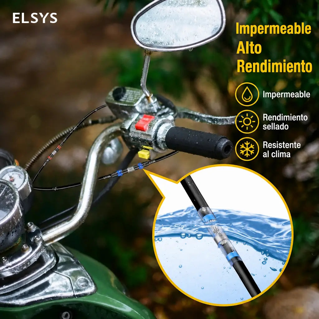 Kit de 300 conectores termocontráctiles con soldadura y sello impermeable para cableado automotriz