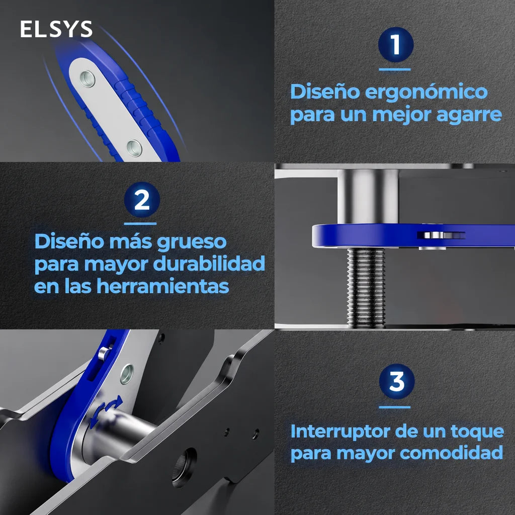 Prensa para pistones de cáliper con matraca de 360°