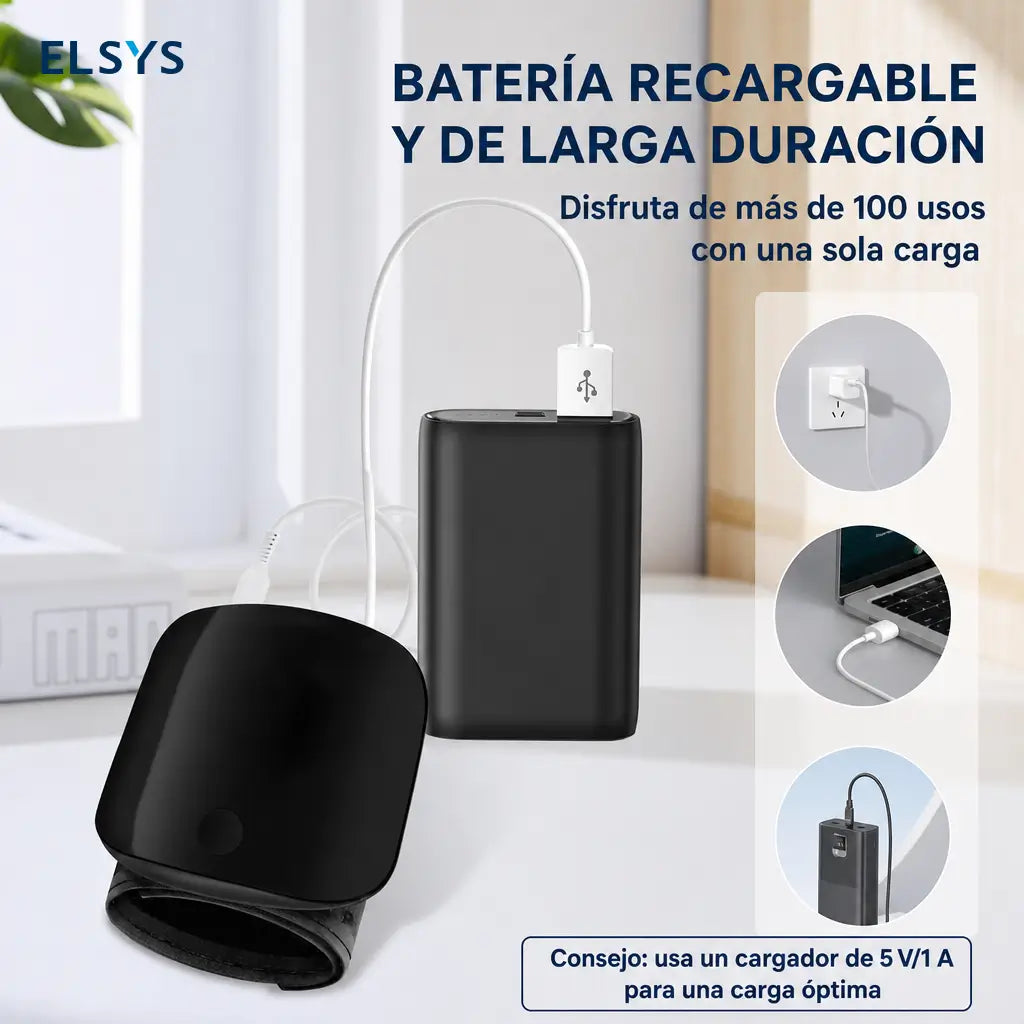 Pulsera de monitoreo inteligente portátil con pantalla LED táctil, batería integrada y kit con cable para seguimiento en casa o viaje