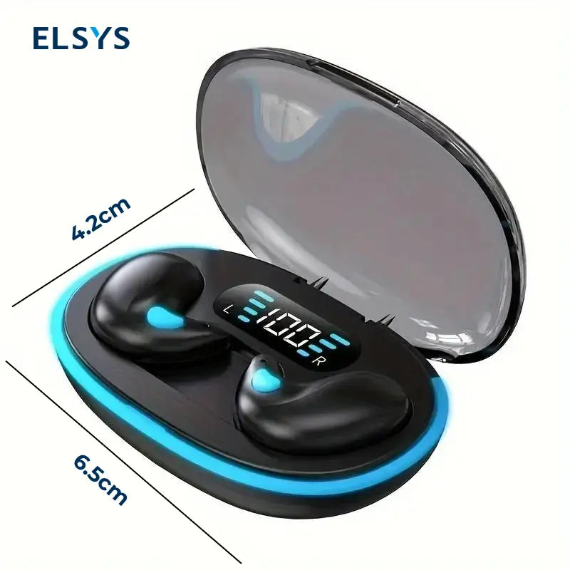 Audífonos Inalámbricos Invisibles para Dormir con Bluetooth y Cancelación de Ruido, Ideales para Correr, Gym, Gaming, Regalo y Uso Diario