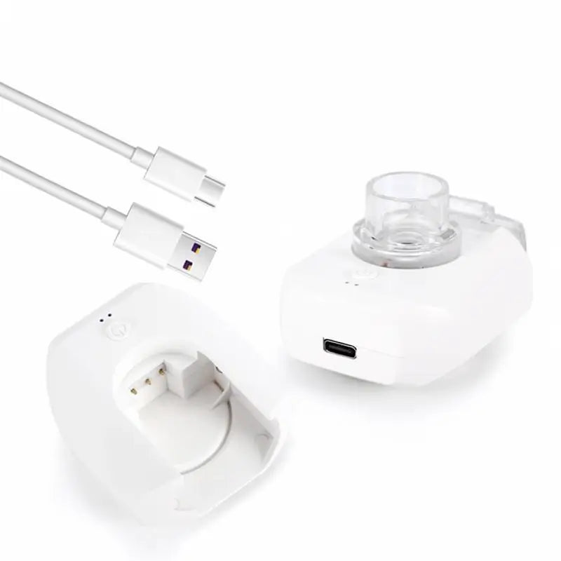 Nebulizador Ultrasónico Portátil de Mano, Nebulizador de Malla Recargable, Incluye Mascarilla y Boquilla, Diseño Compacto con Función de Autolimpieza, Ideal para el Hogar, Viajes y Apoyo Respiratorio