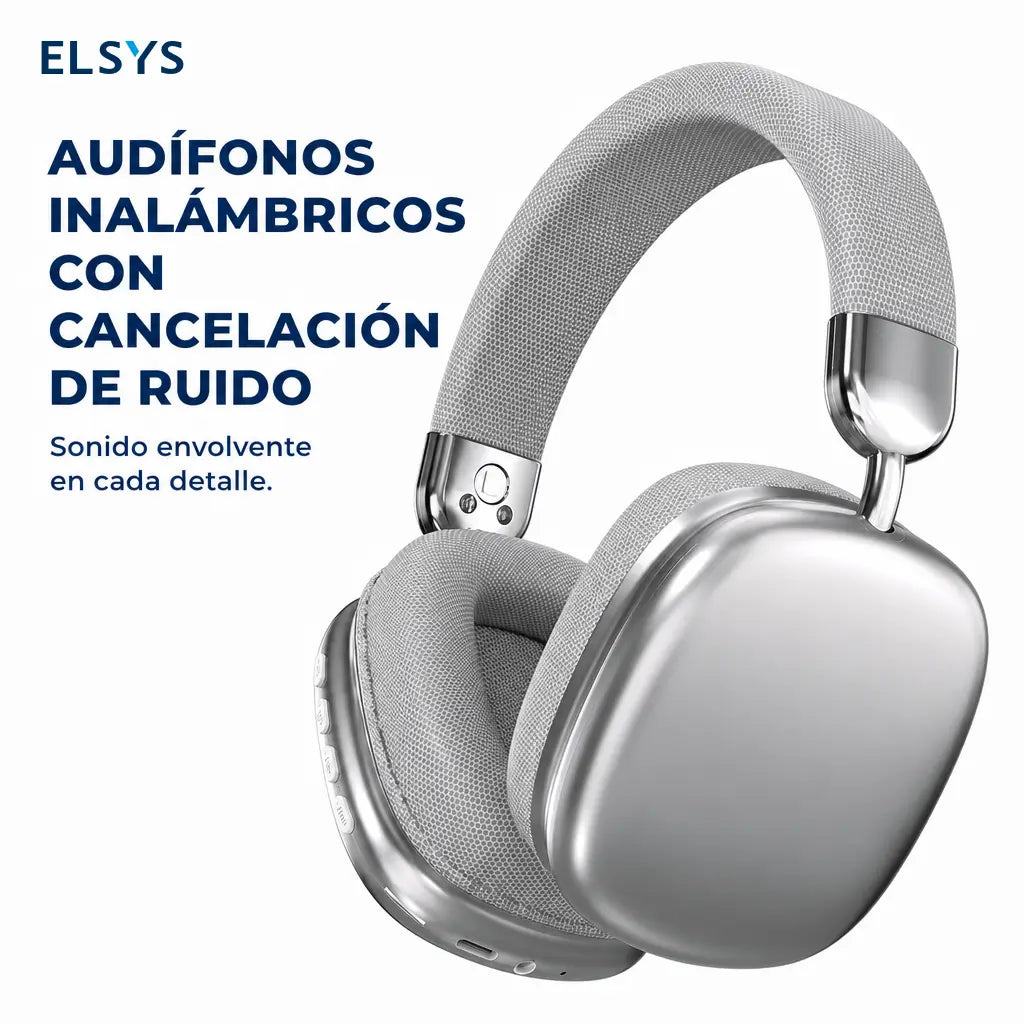 Audífonos Bluetooth 5.3 con cancelación de ruido, sonido HIFI y micrófono para gaming, música y llamadas en celular iPhone y Android