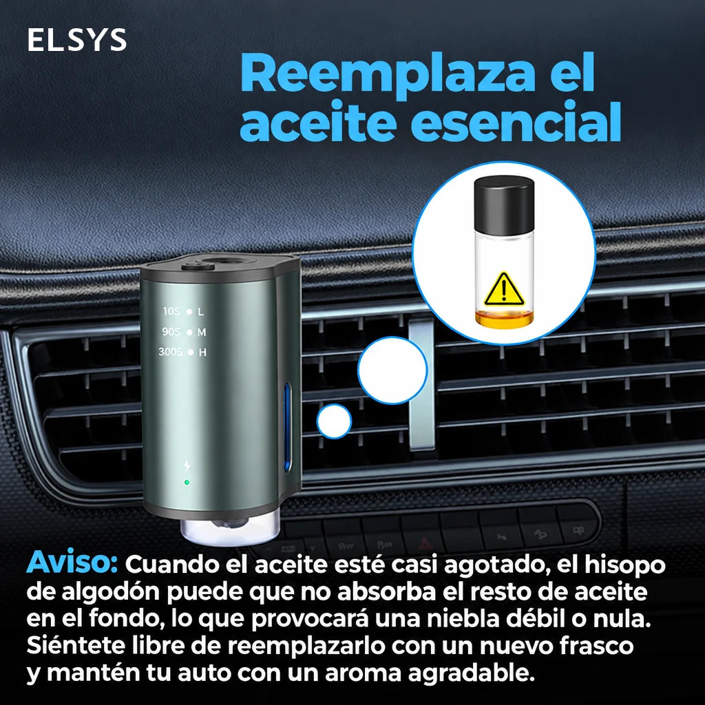 Aromatizante para auto sin agua con 3 aromas de 10 ml