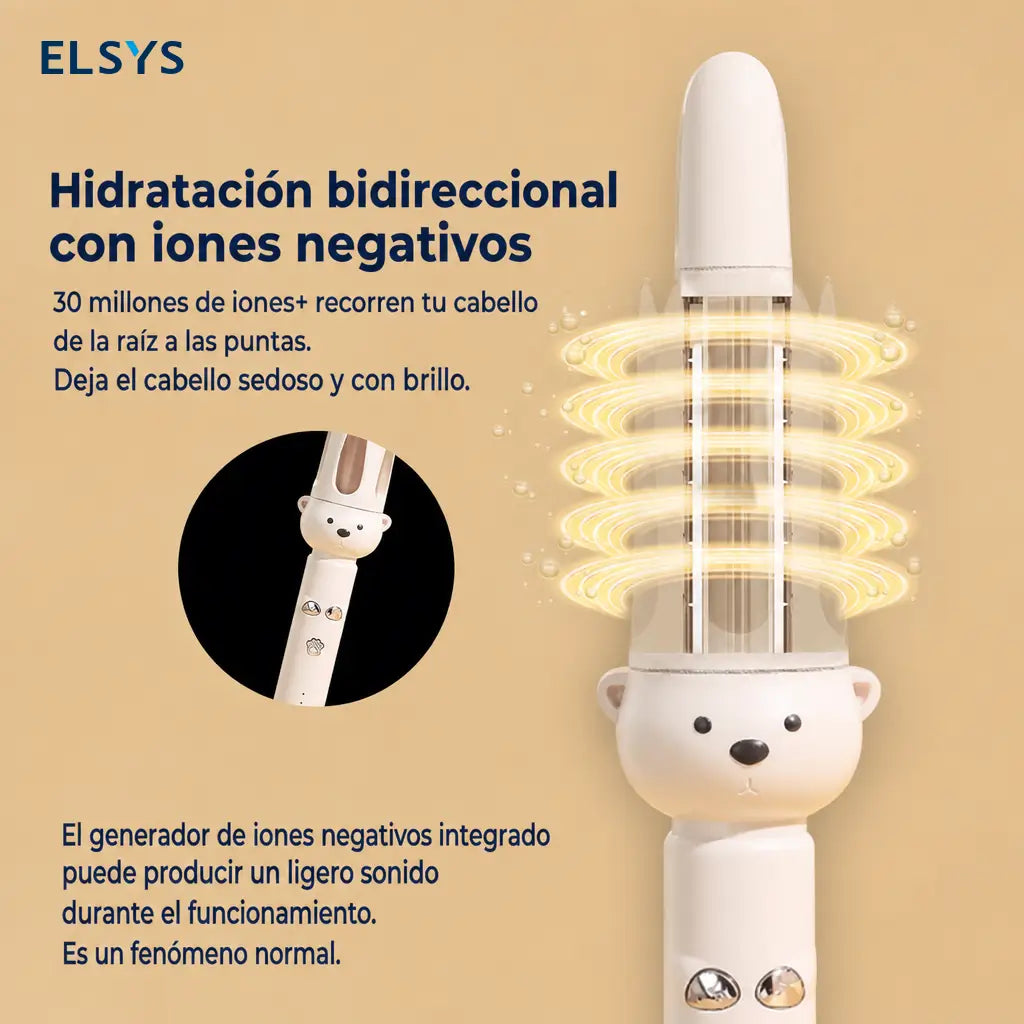 Rizador automático de cabello 32 mm con iones negativos y calentamiento rápido para ondas suaves fáciles en casa diarias