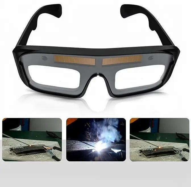 Goggles de Soldadura con Oscurecimiento Automático | Protección UV/IR y Reacción de 1/25,000s - Careta para TIG/MIG/ARC con Lente Claro
