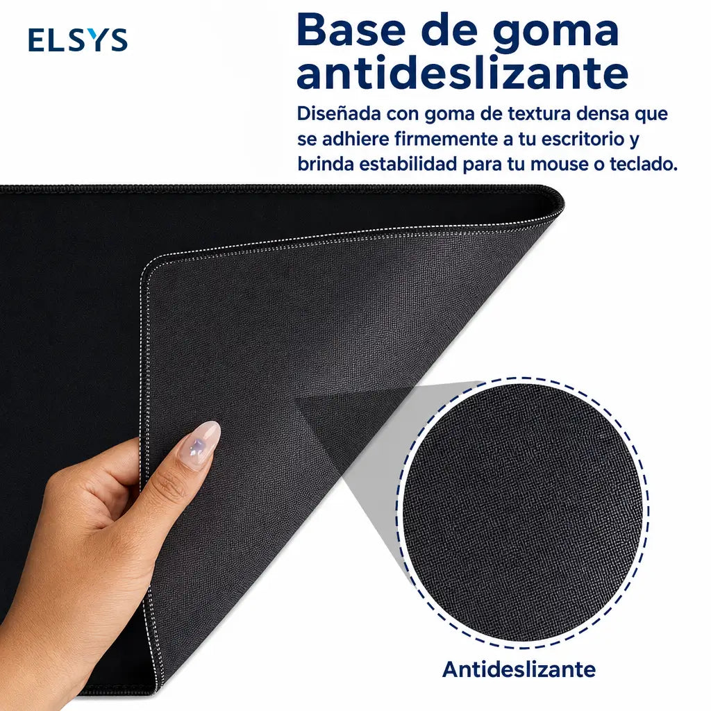 Tapete XXL para escritorio con atajos de Excel, base antideslizante y borde cosido para oficina, gaming y productividad diaria en computadora
