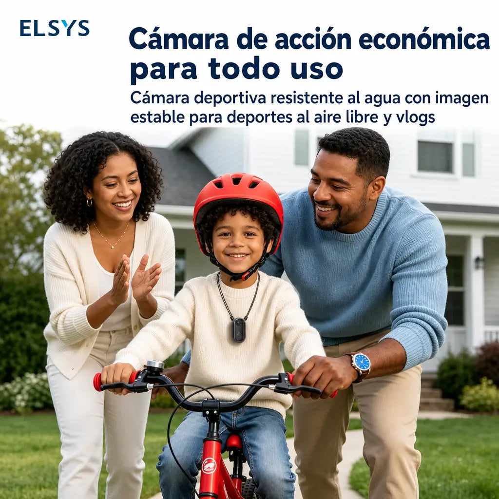 Cámara de acción 4K ultracompacta con montaje magnético para POV, ciclismo, mascotas, viajes y vlogs diarios al aire libre
