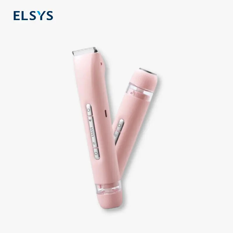 Recortadora de Bikini Eléctrica para Mujer, Set Recargable 2 en 1 de Depilación Facial y Corporal, Impermeable para Uso Seco y Mojado