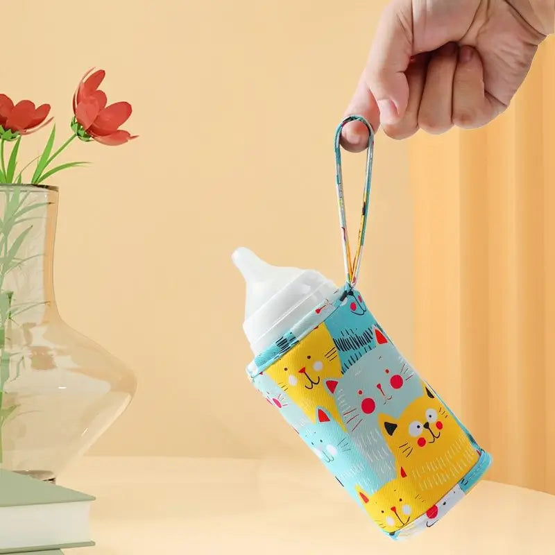 Calentador de Biberones Portátil para Bebé - Rápido, Seguro y con Diseño de Gatito | ¡Básico para Papás!
