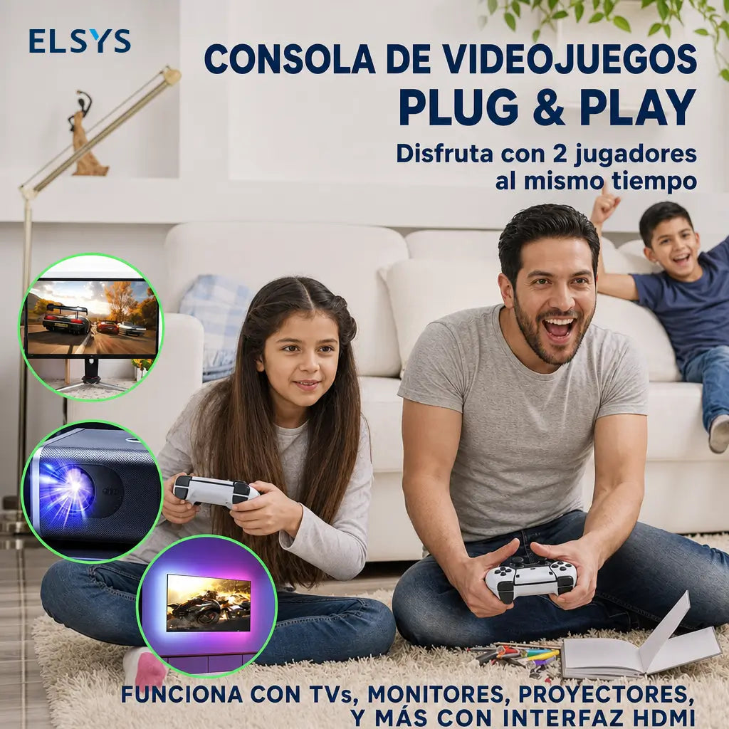 Game Stick retro 4K con 23 emuladores clásicos, 20,000+ juegos y 2 controles inalámbricos para pantalla, monitor o proyector HDMI