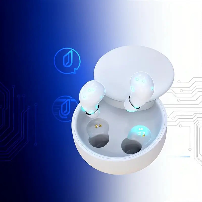 Mini Audífonos Invisibles Bluetooth 5.4 Inalámbricos In-Ear Deportivos con Cancelación de Ruido y Audio para Gaming