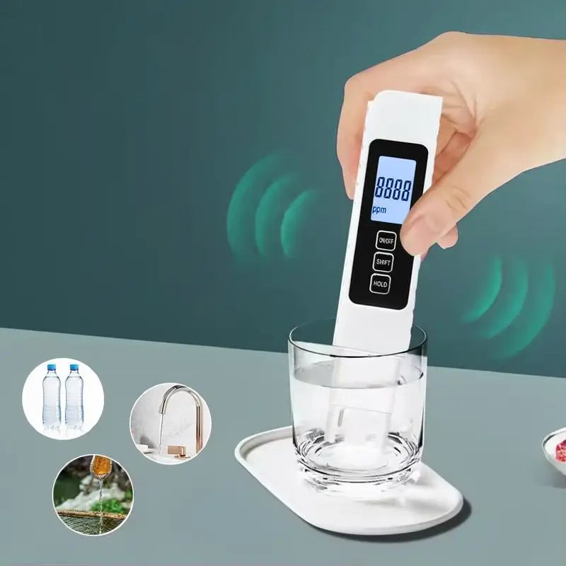 Medidor Digital de Calidad de Agua 4 en 1 - Probador de TDS, EC y Temperatura | Rango 0-9990 ppm | Ideal para Agua Potable, Ósmosis Inversa, Acuarios y Albercas