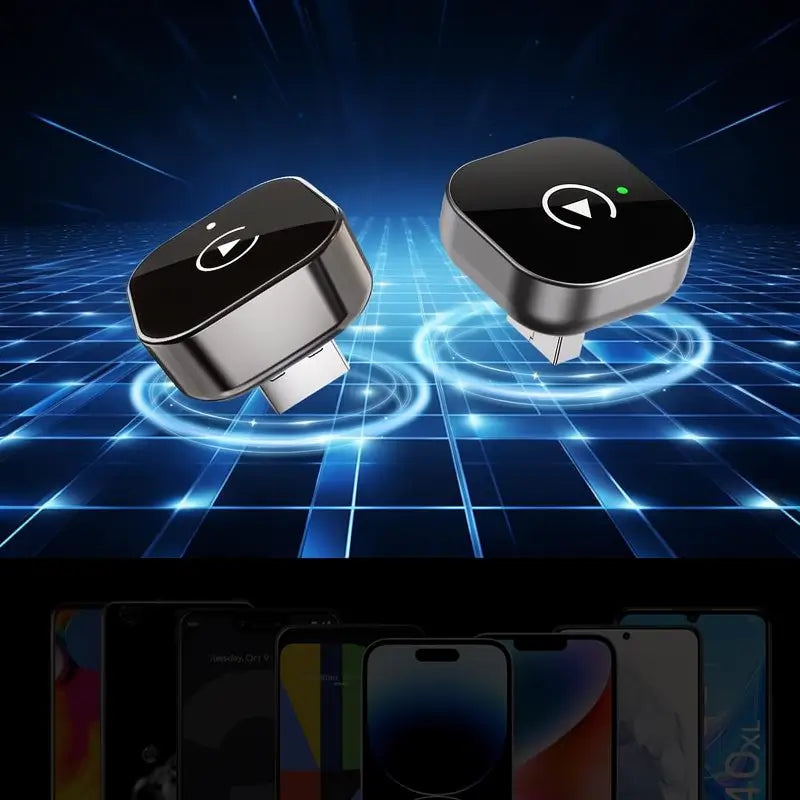 Adaptador Inalámbrico 2026 para CarPlay y Android Auto, Conexión Rápida y Estable, Manos Libres, Mini Dongle USB para Autos con CarPlay de Cable, Plug-and-Play