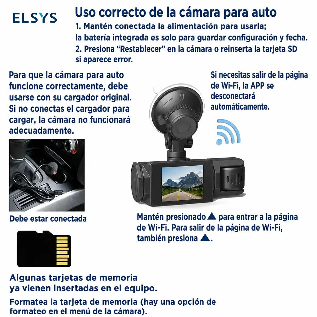 Cámara DVR compacta para vehículo con pantalla, 1080P frontal y cámara giratoria 180° para vigilar camino e interior en cada trayecto con mayor control