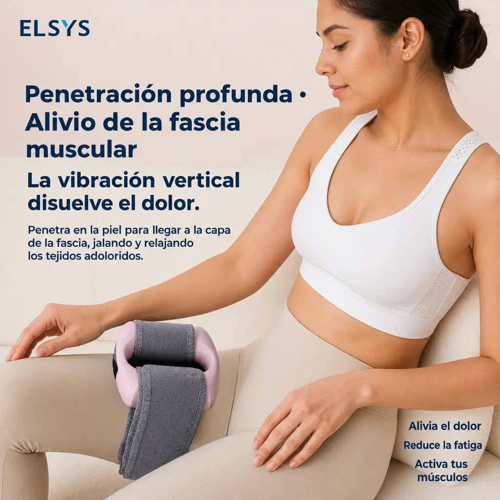 Pistola de masaje profundo con calor, 5 modos de vibración y carga USB-C para espalda, cintura y recuperación muscular portátil y silenciosa
