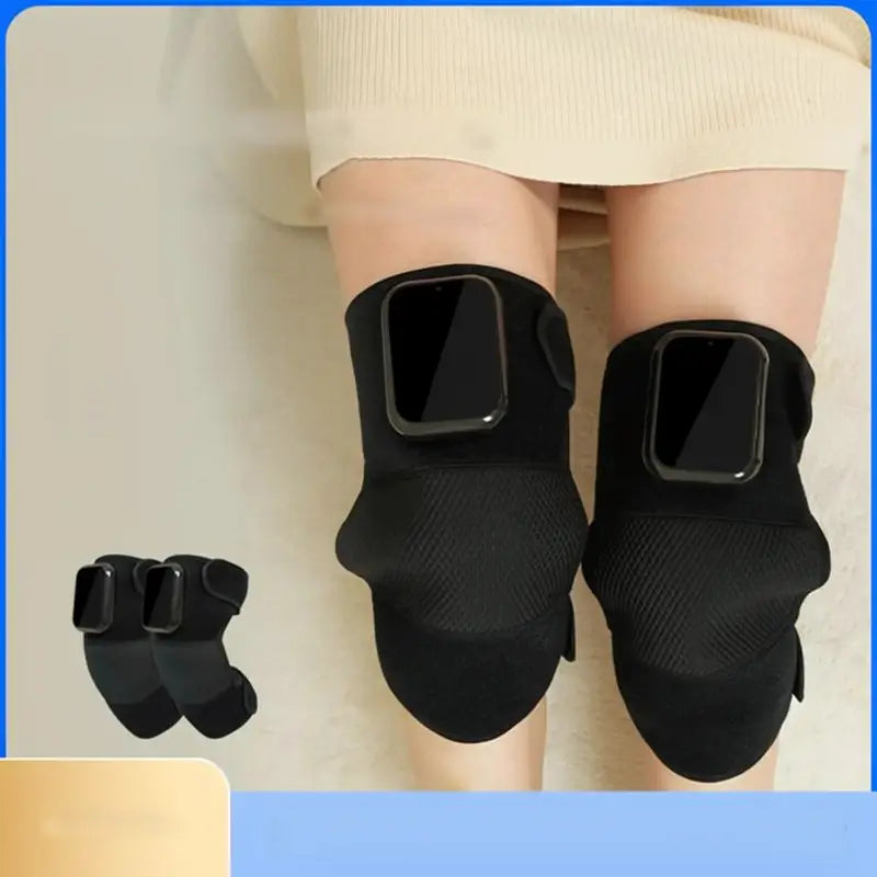 Rodillera de Masaje con Calor y Vibración 3D, Masajeador Térmico Inalámbrico para Alivio del Dolor con Terapia de Luz y Control de Temperatura Inteligente