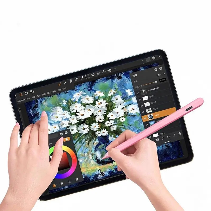 Lápiz Óptico de Carga Rápida con Rechazo de Palma y Sensibilidad a la Inclinación, Pluma Táctil Activa Compatible con iPad 6/7/8/9/10, Pro 32.7 cm y 27.9 cm, Air 3/4/5, Mini 5/6