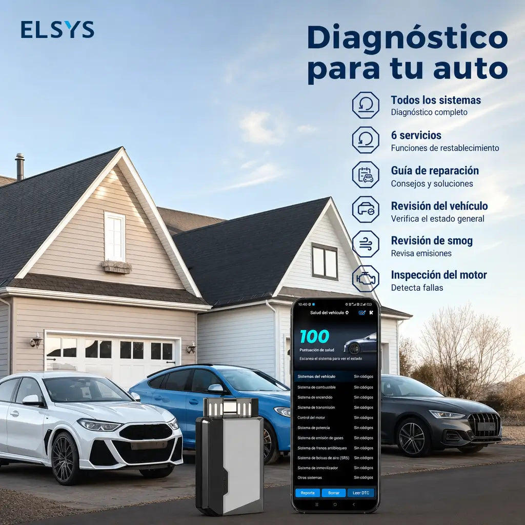 Escáner OBD2 Bluetooth CarPal con diagnóstico de todos los sistemas y 6 reinicios para revisar tu auto desde el celular fácilmente
