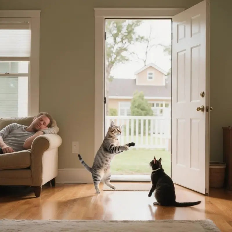Juguete Interactivo para Gatos de Interior - Juguete de Estimulación y Enriquecimiento para Gatitos y Gatos Adultos con Varita de Pluma de Pájaro Volador Eléctrica