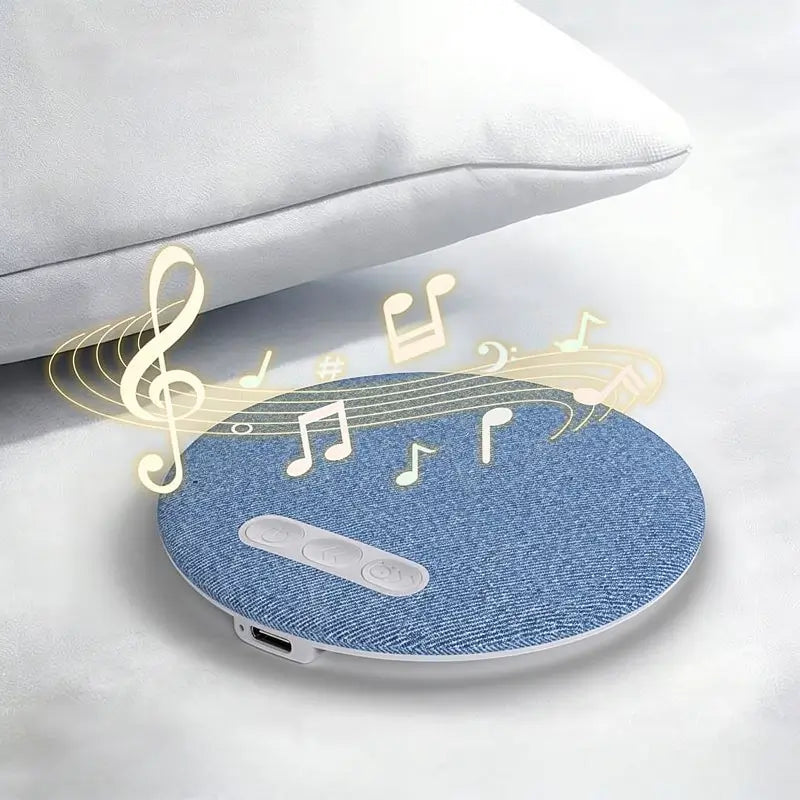 Bocina para Almohada Ultra Delgada con Bluetooth 6.0, Ruido Blanco 3D y Sonido Inmersivo Suave, Altavoz de Sueño para Música y Audiolibros, Sin Audífonos, Compatible con Android e iOS