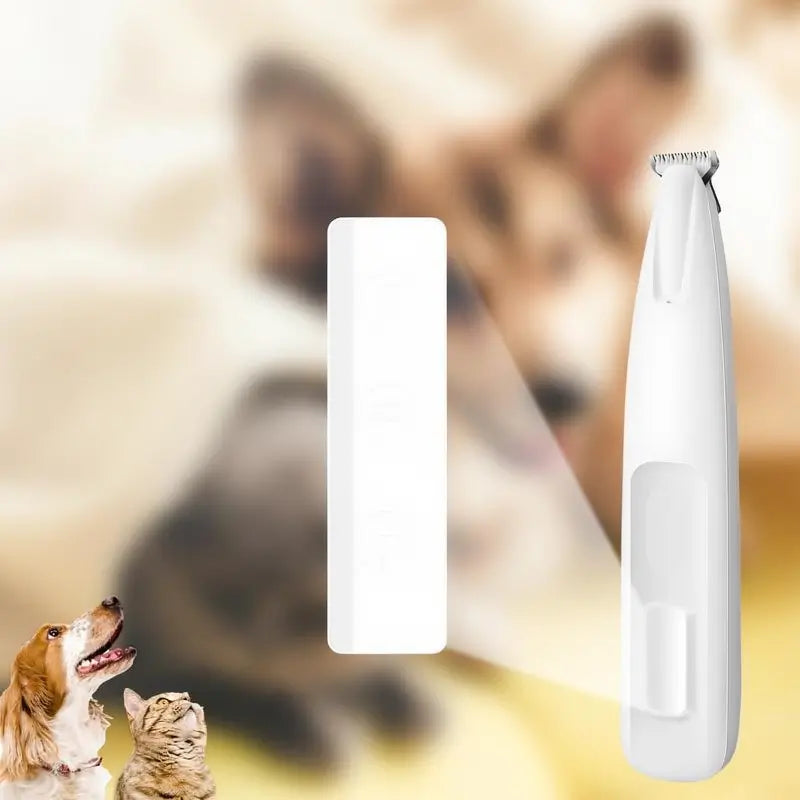 Recortadora de Pelo para Patas de Perro con Luz LED, Rasuradora Eléctrica para Mascotas con Pantalla LED, Cortapelos Silencioso e Impermeable para Perros y Gatos