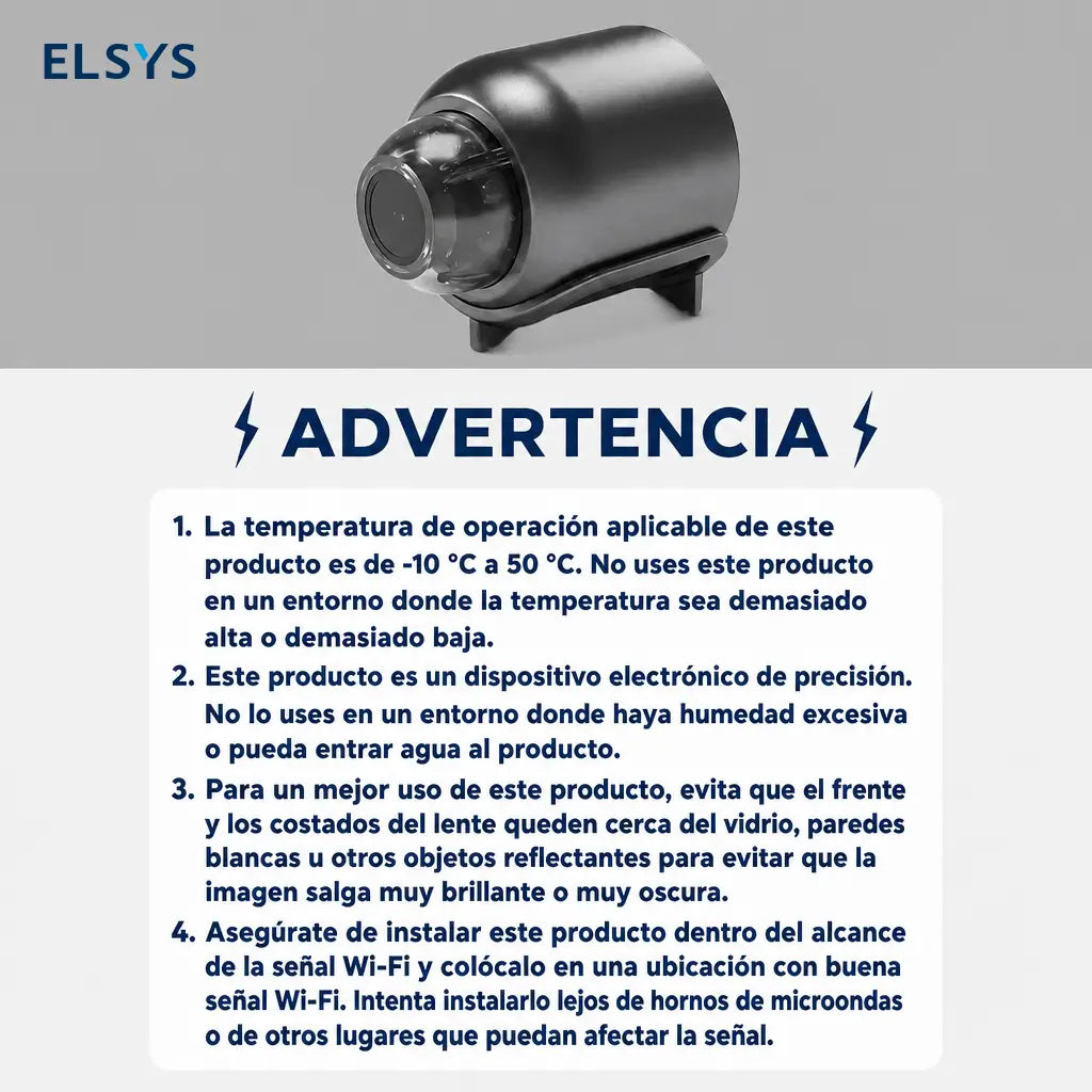 Cámara de seguridad WiFi mini con visión nocturna infrarroja para monitorear casa, bebés, mascotas y cochera desde el celular en tiempo real