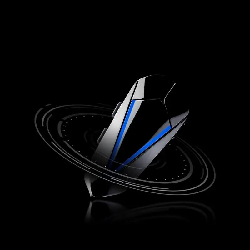 Audífonos Manos Libres para Casco de Motocicleta Bluetooth 5.4, Impermeables IP66, Luces RGB, Altavoz con Micrófono, Respuesta Automática y Control de Voz, Sin Intercomunicador, 1 pza