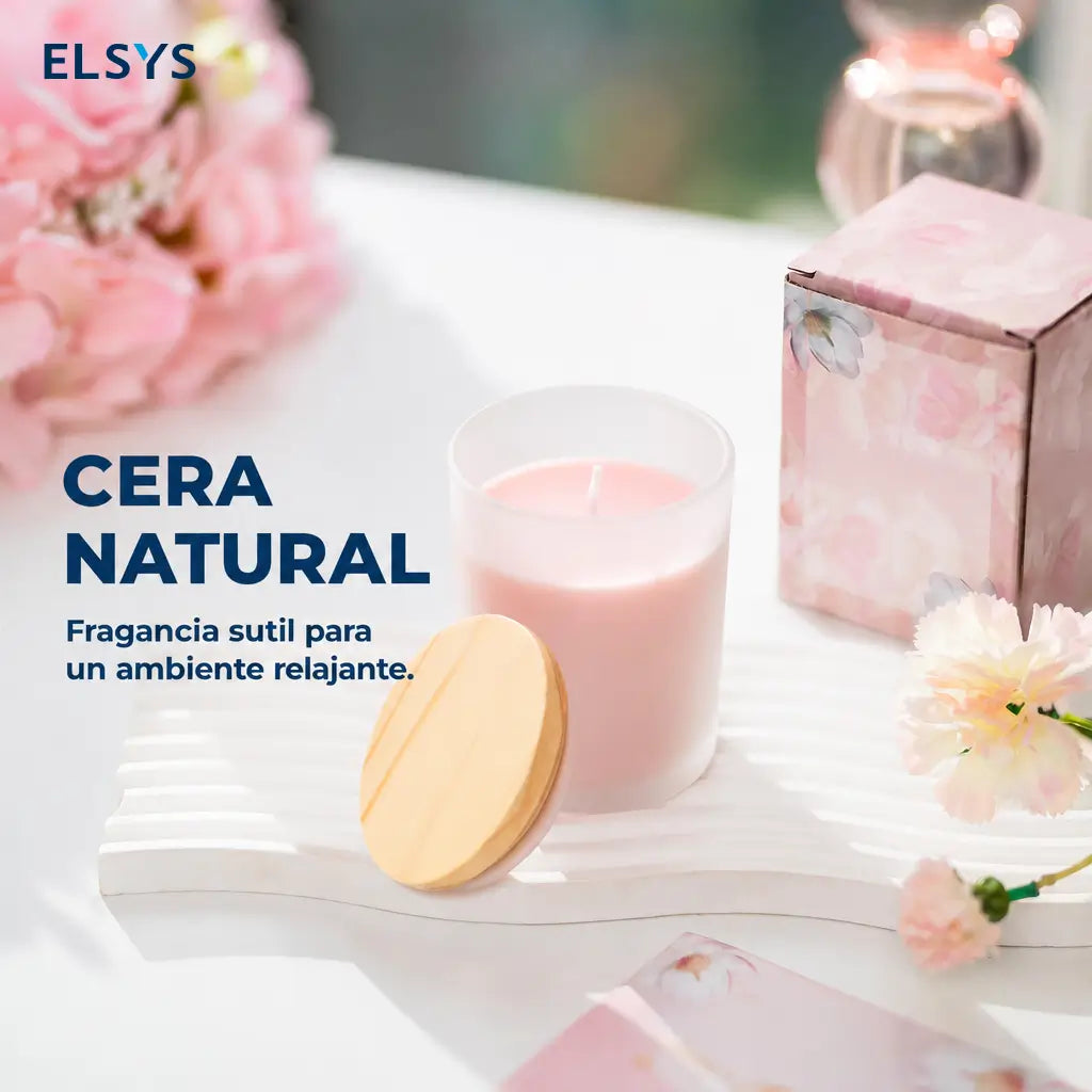 Lámpara calentadora de velas con temporizador, intensidad regulable y altura ajustable, diseño floral para recámara, sala y regalo especial
