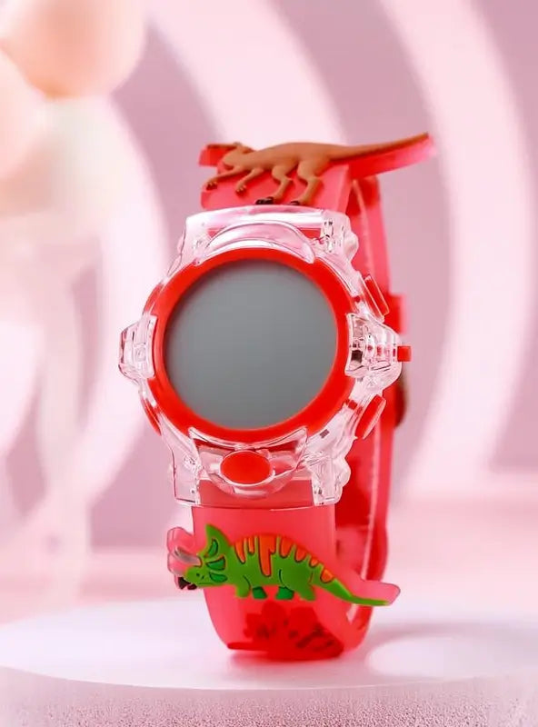 Reloj Digital con Patrón de Dinosaurio Animado para Niños, Reloj Luminoso a la Moda, Accesorio Infantil Ideal para Regalo de Cumpleaños