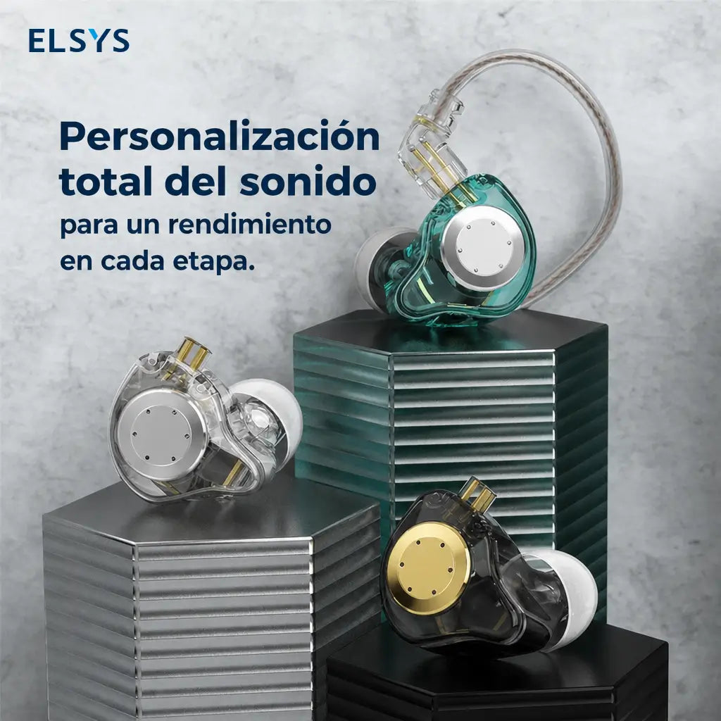 Audífonos in ear EDX Pro con micrófono, cable desmontable y sonido Hi-Fi para gaming, música y llamadas en celular, PC y consola
