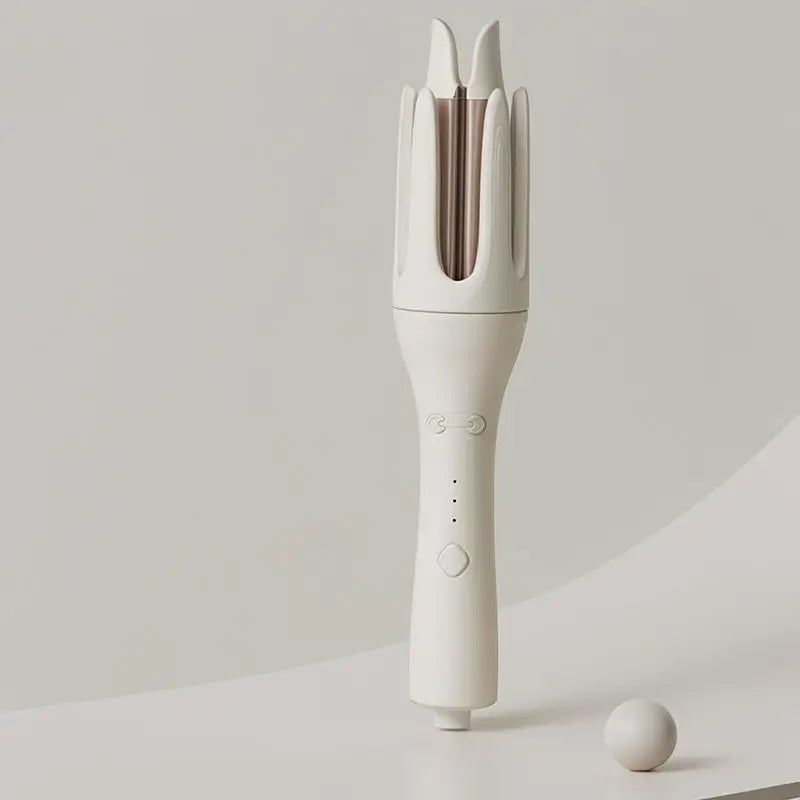 Rizador de Cabello Automático Profesional, Tenaza Eléctrica de 32 mm para Peinado Rápido, Tubo Rizador Automático con 3 Niveles de Temperatura y Doble Voltaje, Diseño Antiquemaduras
