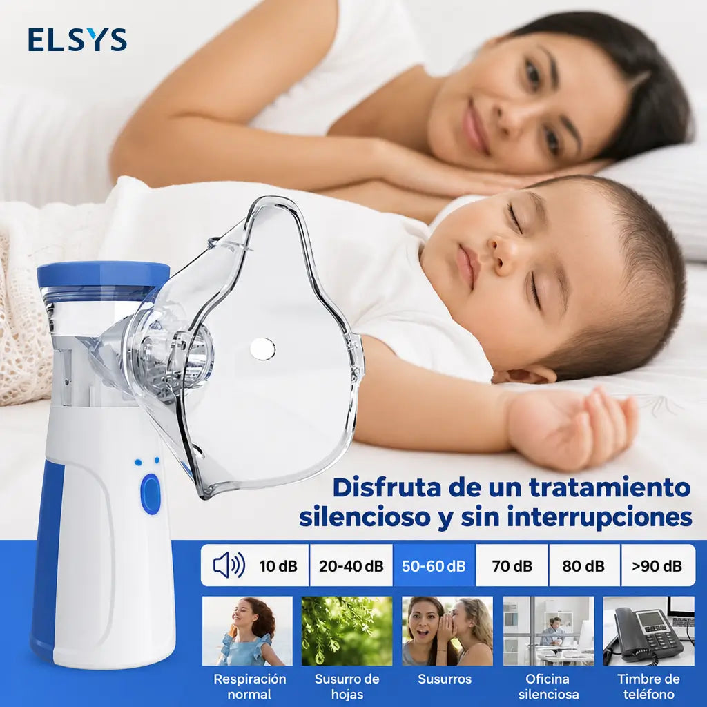 Nebulizador portátil USB con partículas micrométricas, pantalla táctil y función autolimpieza para uso familiar en casa u oficina