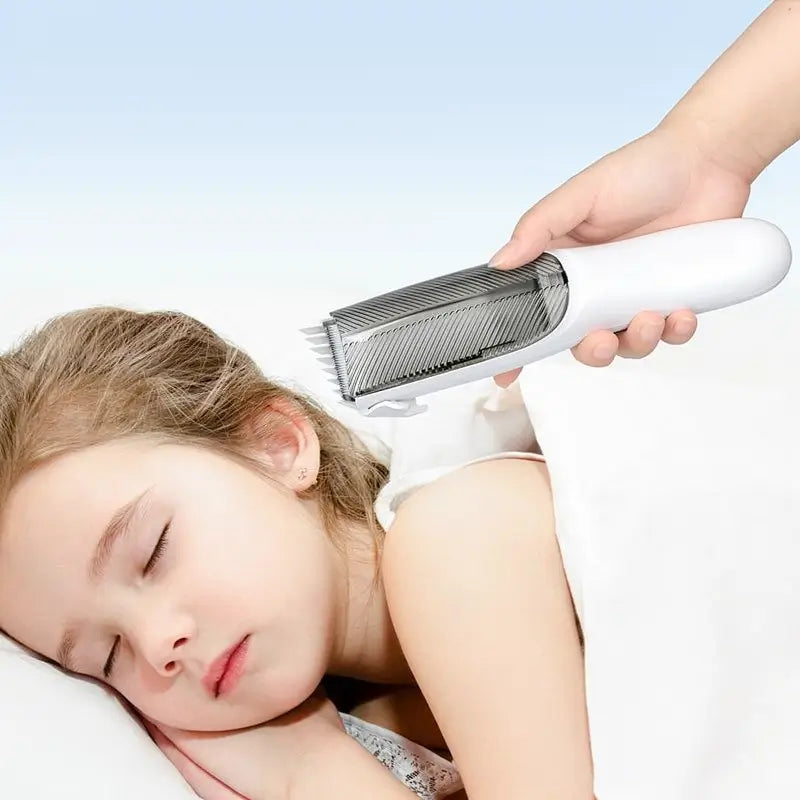 Cortadora de Cabello para Bebés, Rasuradora Eléctrica Ultra Silenciosa con Aspiradora y Base de Carga, Kit de Peluquería Inalámbrico Impermeable para Niños y Adultos
