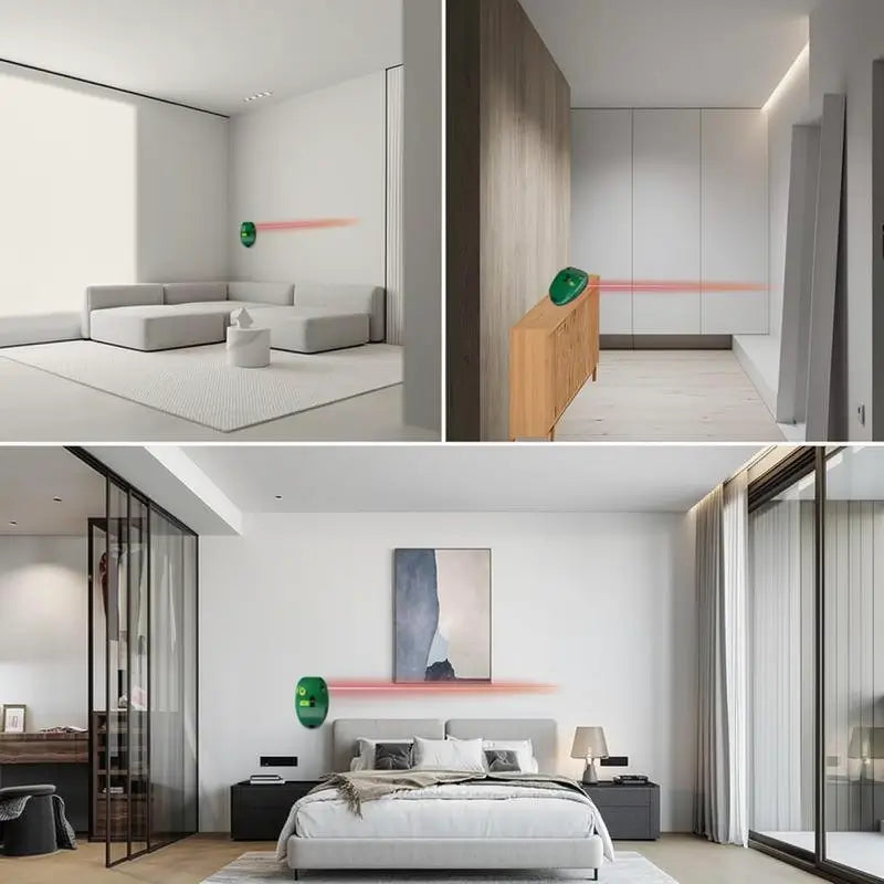 Nivel Láser Electrónico de 90 Grados, Escala de Luz Roja y Verde, Autonivelante de Líneas Paralelas, Portátil para Construcción