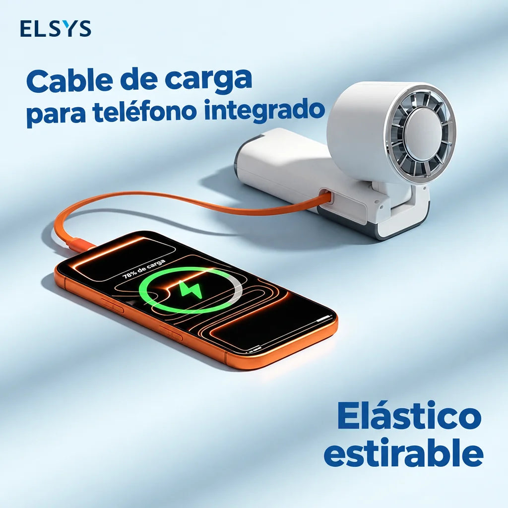 Mini ventilador portátil 7 en 1 con 100 velocidades