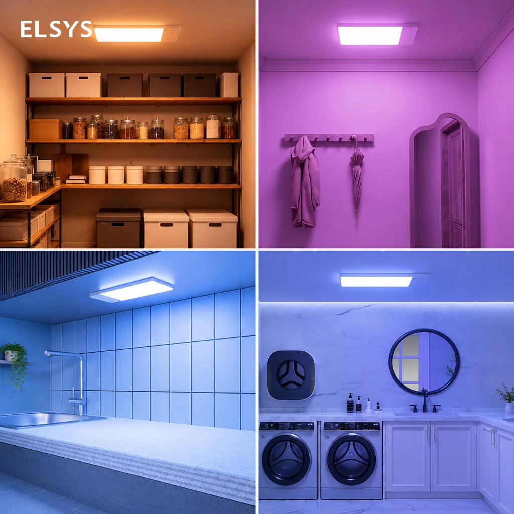 Lámpara de techo LED con sensor y control remoto