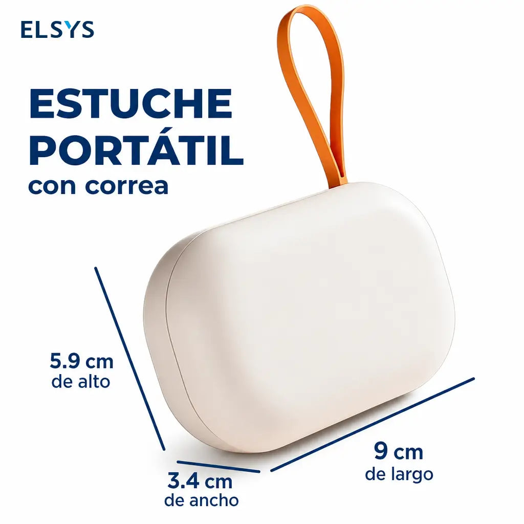 Limpiador ultrasónico recargable para lentes de contacto con espejo integrado, 2 modos y estuche portátil para viaje, oficina y casa diario