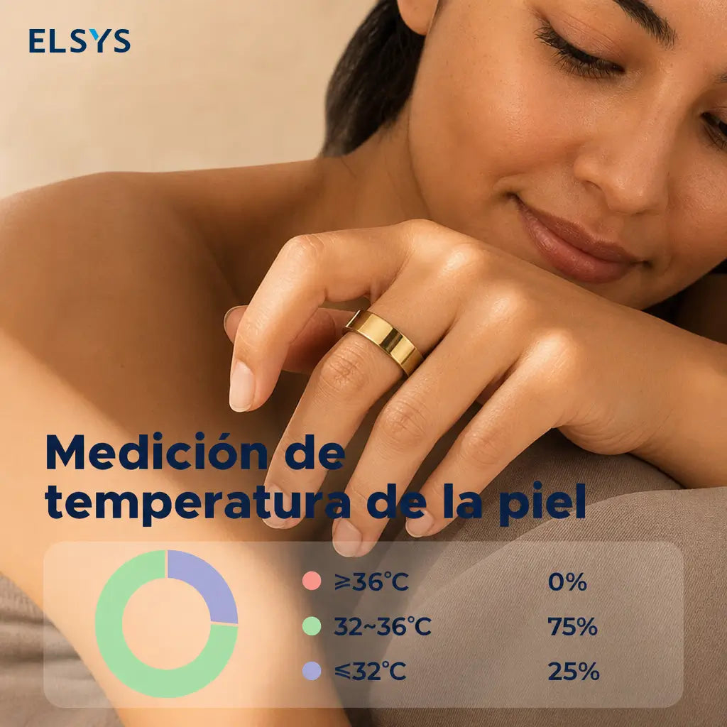 Anillo inteligente R09 con estuche de carga, monitoreo de sueño y temperatura para actividad diaria y bienestar en pareja sin complicaciones
