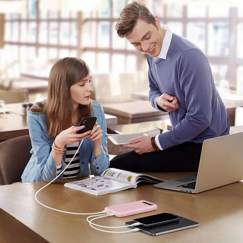 Paquete de 2 Baterías Portátiles de 10000mAh, Carga Rápida de 22.5W, Power Bank con Pantalla Digital para Celular y Tableta, Regalo Ideal