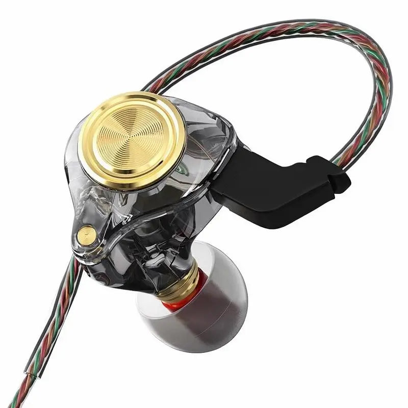 Audífonos In-Ear con Cable y Micrófono, Auriculares HiFi con Subwoofer y Cancelación de Ruido para Juegos y Deportes, Sonido Estéreo 3D y 8D, Monitor de Oído de Alta Fidelidad