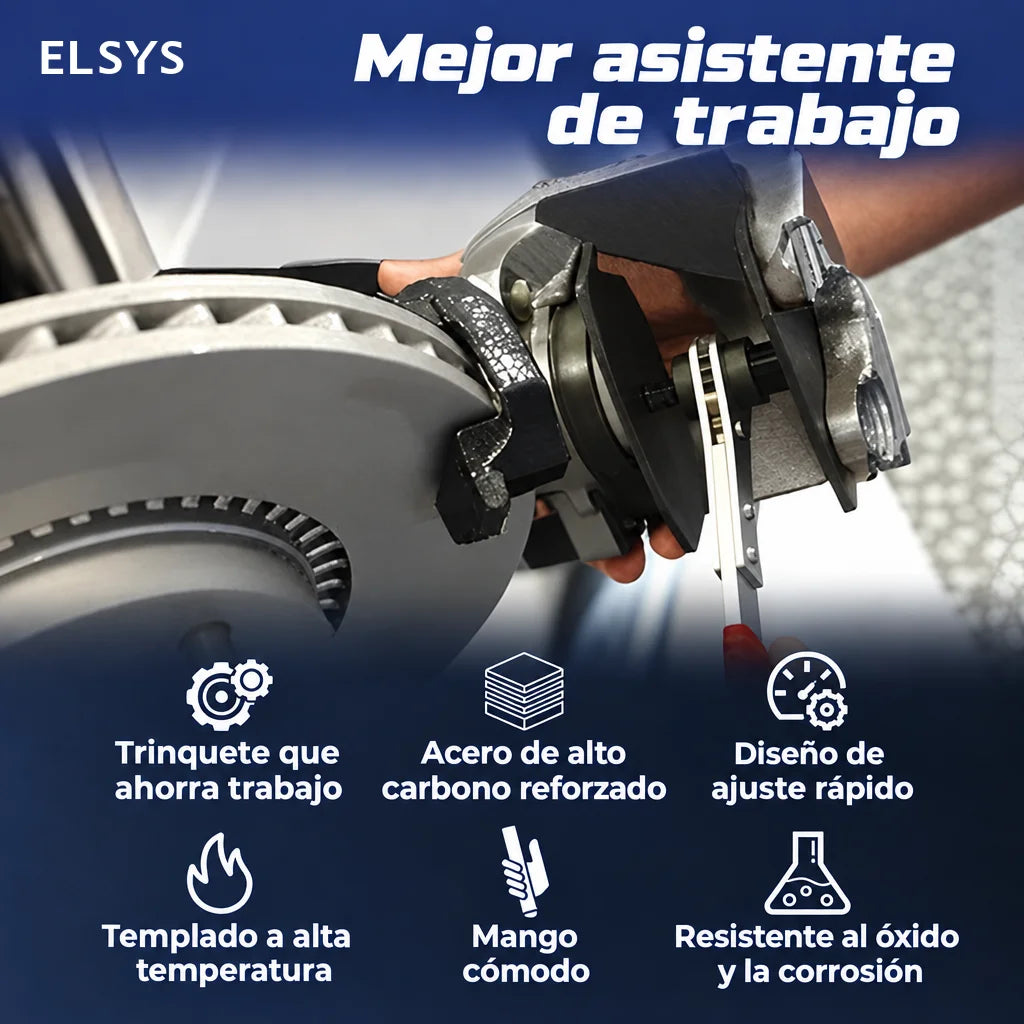 Prensa para pistones de cáliper con matraca de 360°