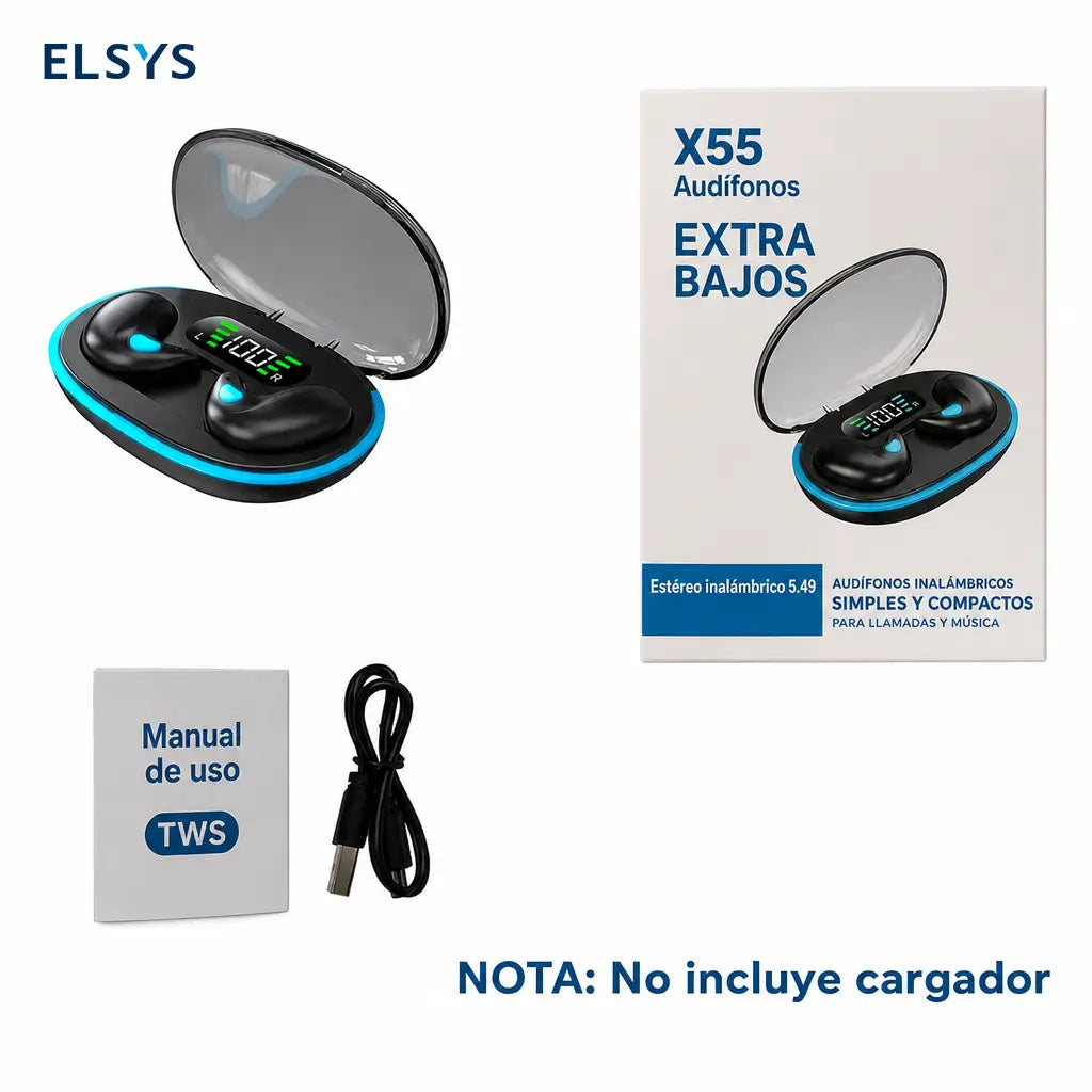Audífonos Bluetooth 5.3 inalámbricos compactos con micrófono y aislamiento de ruido para llamadas, ejercicio y home office en celular y computadora