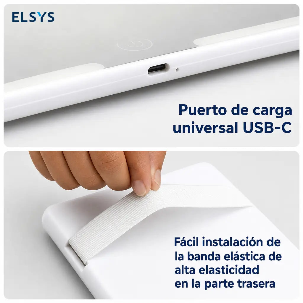 Espejo LED para visera de auto con control táctil y brillo ajustable para maquillarte con claridad en cada viaje sin estorbar tu vista