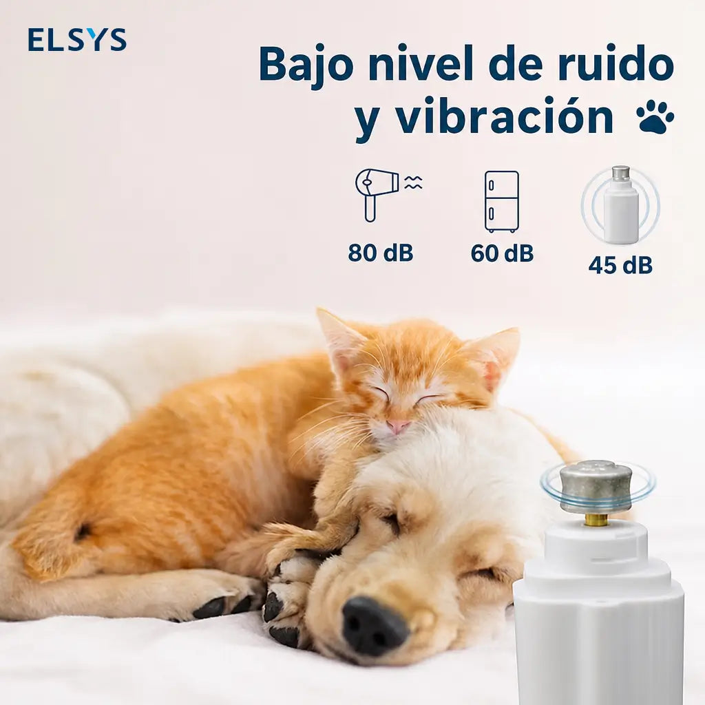 Cortaúñas y lima eléctrica 2 en 1 para perros y gatos, recargable USB-C, silenciosa y segura para todas las tallas en casa
