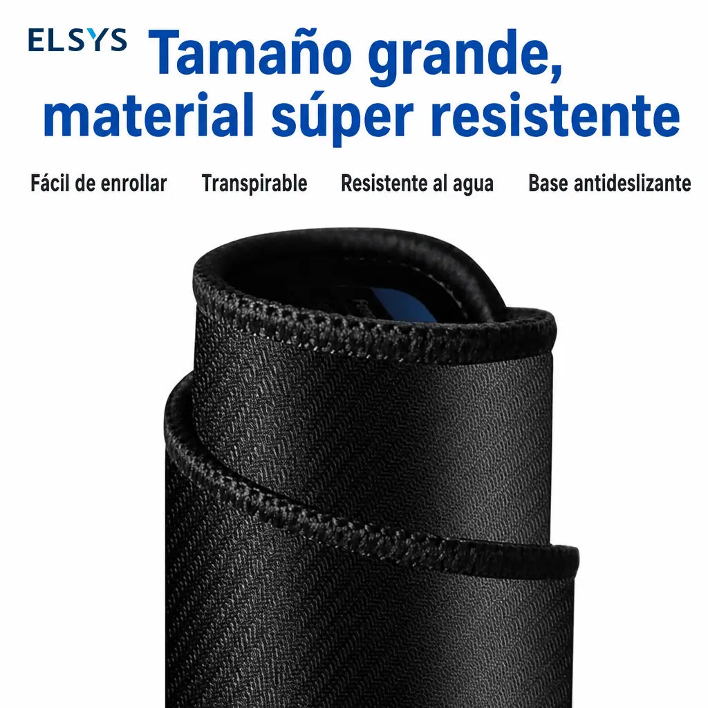 Tapete XXL para escritorio con atajos de Excel, base antideslizante y borde cosido para oficina, gaming y productividad diaria en computadora
