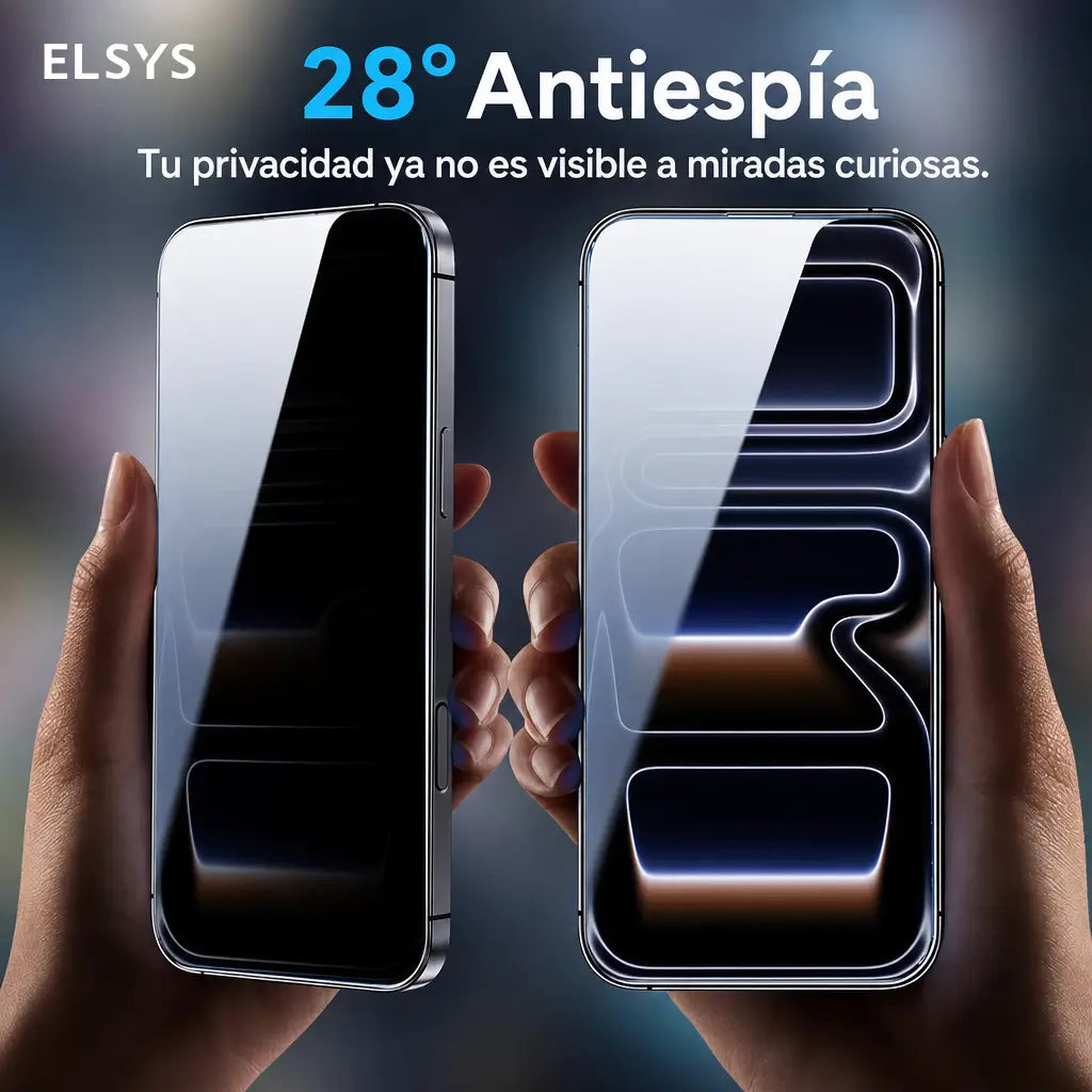 Protector de pantalla 2 piezas de vidrio templado, resistente a rayones y huellas, con instalación fácil para iPhone, Samsung y Google compatibles