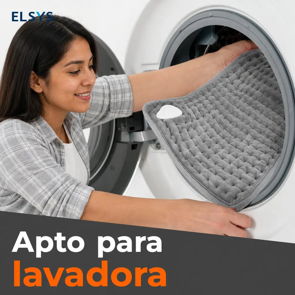 Cinturón térmico eléctrico para cintura con 4 temporizadores y protección contra sobrecalentamiento, ideal para abdomen, espalda, piernas y hombros
