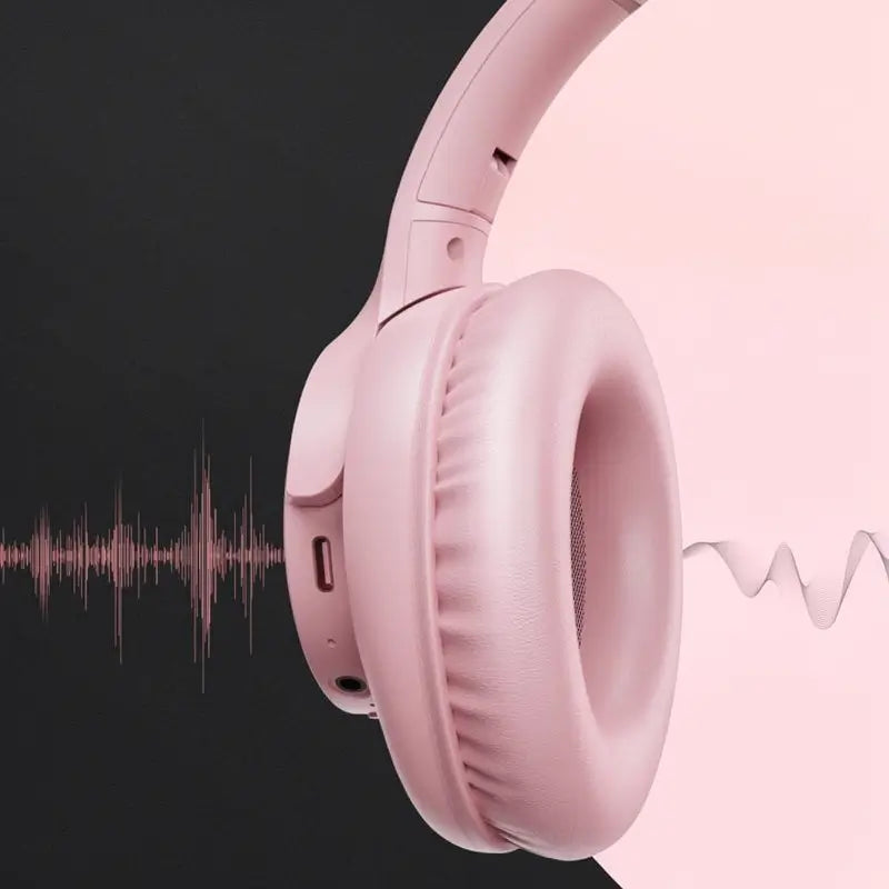 Audífonos de Diadema Plegables con Micrófono, Cascos Estéreo con Bajos Potentes, Ligeros y Portátiles para PC y Celulares