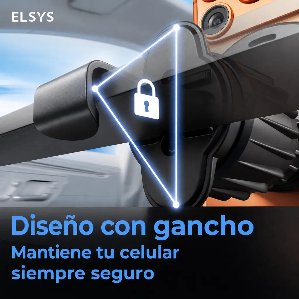 Cargador inalámbrico magnético 15W para auto con soporte ajustable 360° y montaje 3 en 1, ideal para iPhone en viajes diarios