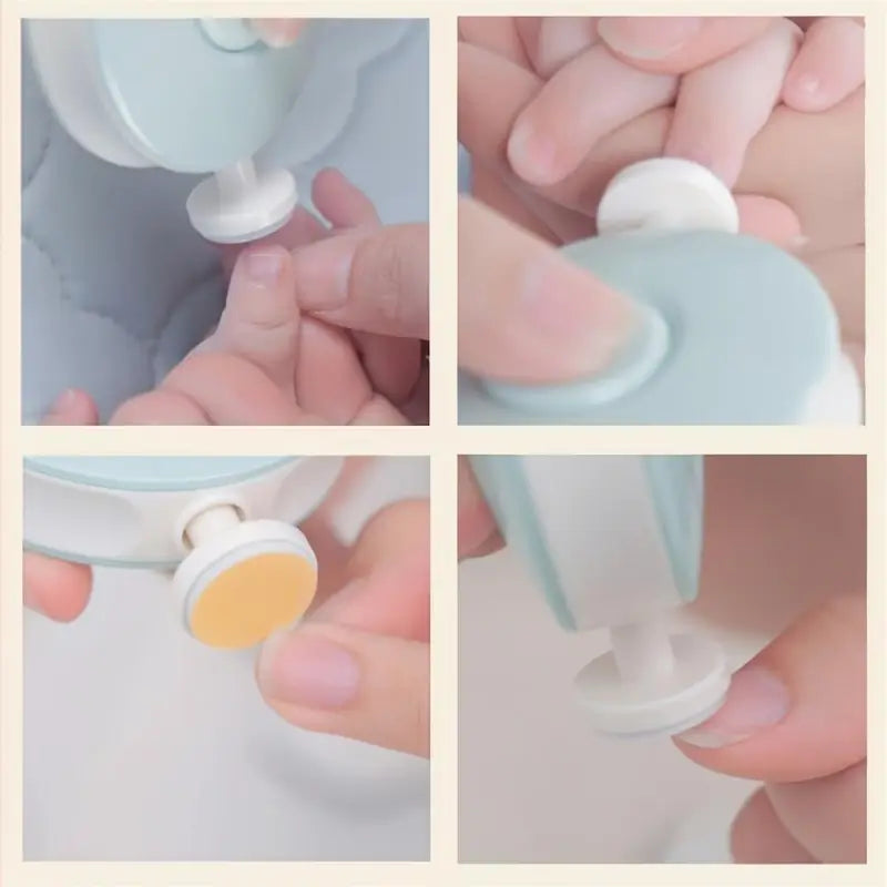 Lima de Uñas Eléctrica, Cortador de Uñas para Bebés, Niños y Adultos, Kit de Pedicure Inalámbrico con Cabezales de Pulido